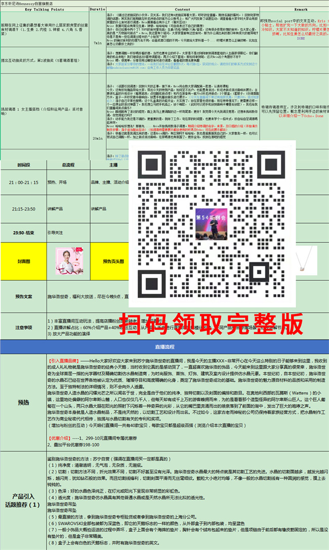 Live streaming goods